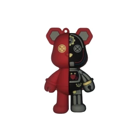 Брелок OStock Design Hero Silicone (Bear Frankenstein), Красный