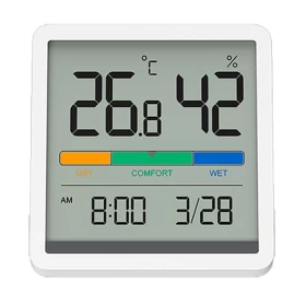 Часы-датчик температуры и влажности XiaoMi MIIIW NK5253 Temperature Humidity Clock, Белый