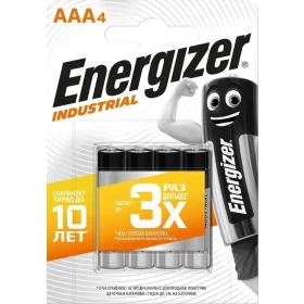 Батарейки Energizer Industrial типа AAA LR03 4шт.