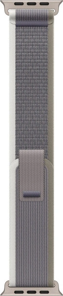 Apple Watch Ultra 2 GPS+Cellular 49mm, ремешок "Green/Grey Trail Loop" размер M/L 145-220 mm (MRFP3). Фото 3