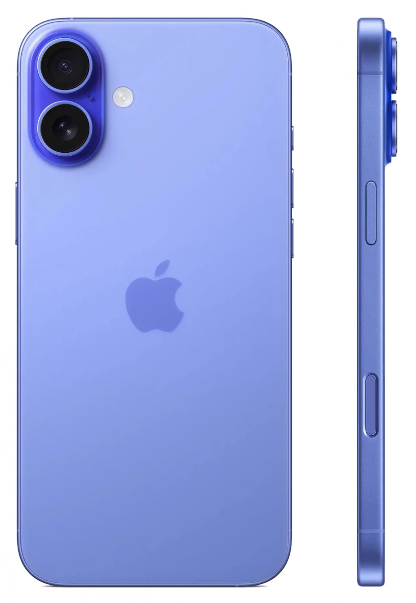 Смартфон Apple iPhone 16 128Gb Ultramarine (eSIM+SIM) (Без RuStore). Фото 2
