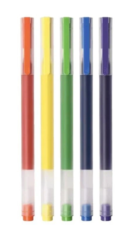 Набор гелевых ручек Super Durable Sign Pen Color (5шт.). Фото 1