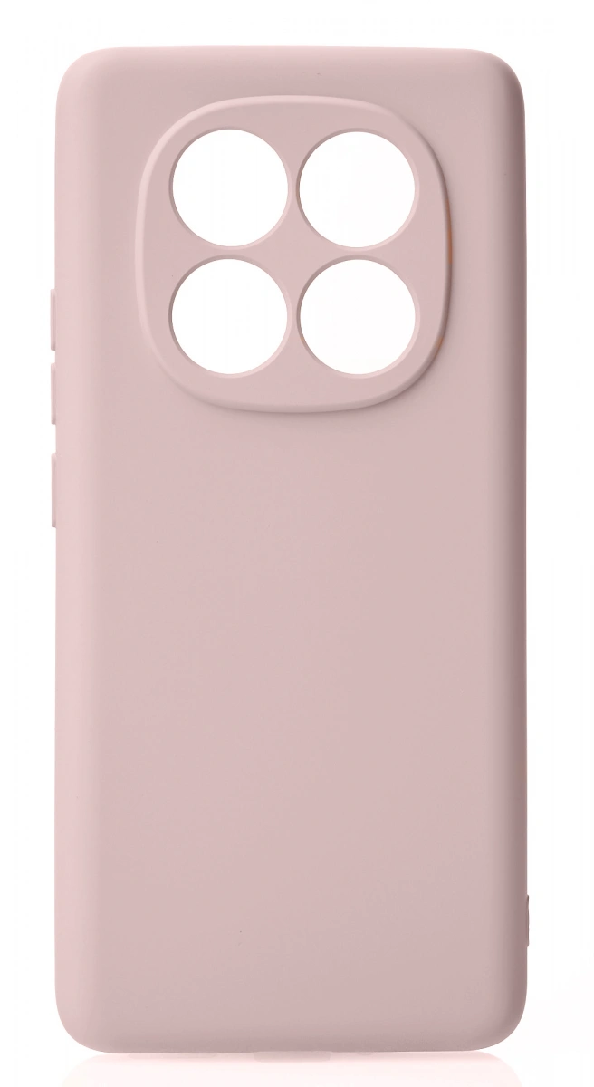 Накладка Silicone Case для Redmi Note 14 Pro 4G, Пудровая. Фото 1