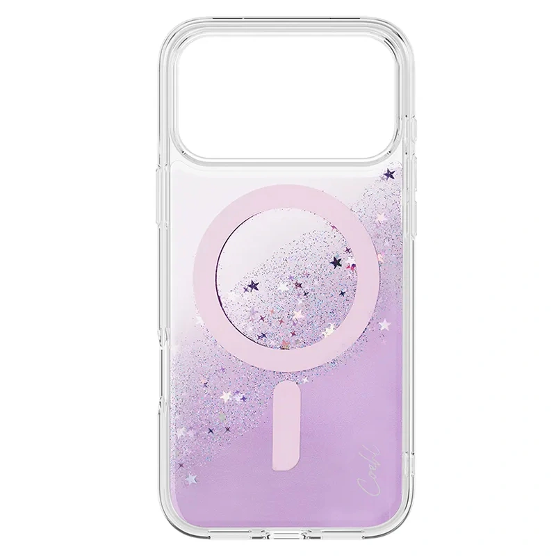 Накладка Uniq COEHL Resin Lyra MagSafe для iPhone 17 Pro, Лавандовая дымка (IP6.3P(2025)-LYRMLHAZ). Фото 2