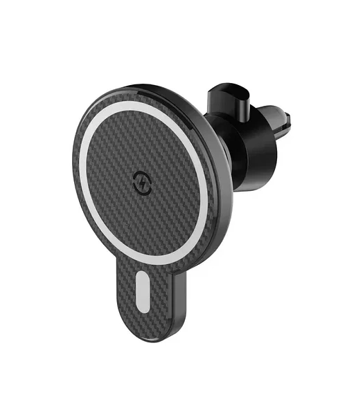 Держатель с беспроводной зарядкой Profit 15W Magnetic Wireless Charging, Чёрный (MA20). Фото 1