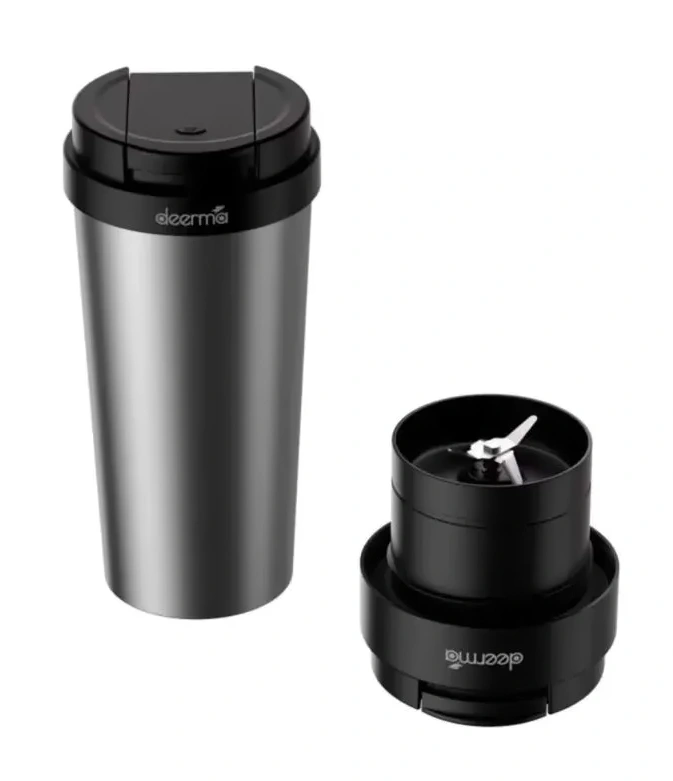 Блендер портативный Deerma Insulation Juice Cup (DEM-NU08), Серебристый. Фото 1