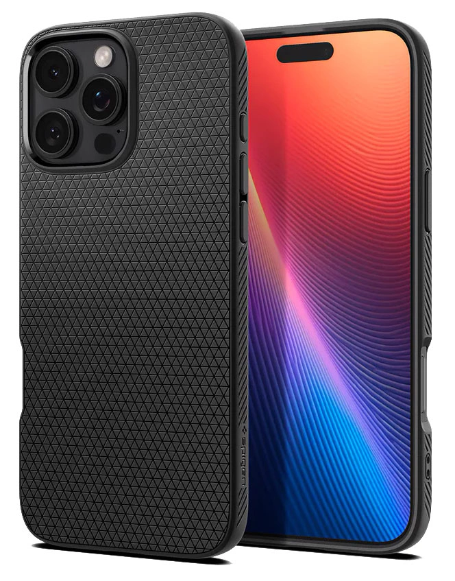 Накладка Spigen Liquid Air для iPhone 16 Pro Max, Matte Black (ACS07988). Фото 1