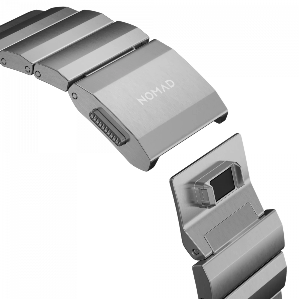 Ремешок Nomad Titanium Band для Apple Watch 42/44/45/46/49мм, Silver (NM1A4HSXT0). Фото 4