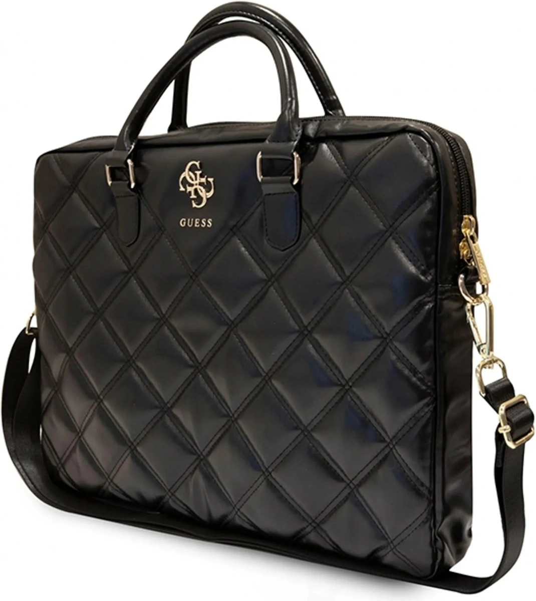 Сумка для ноутбука Guess Quilted 13"/15"/16", Чёрная (GUCB15ZPSQSSGK). Фото 3