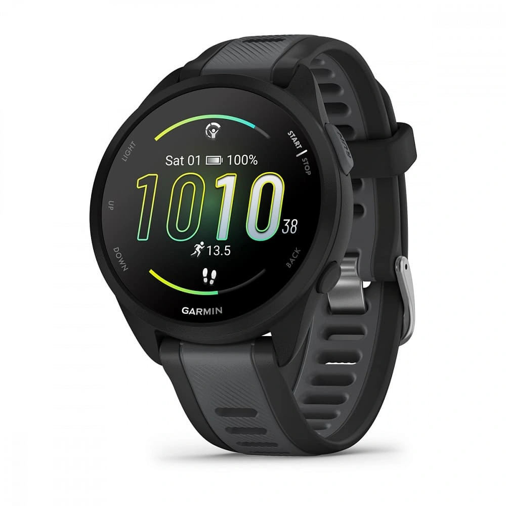 Умные часы Garmin Forerunner 165 Amoled Black/Slate Grey. Фото 1