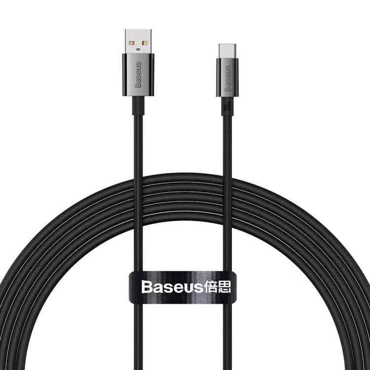 Кабель Baseus Superior Series Fast Charging Data Cable USB to Type-C 100W 2m, Чёрный (P10320102114-02). Фото 2