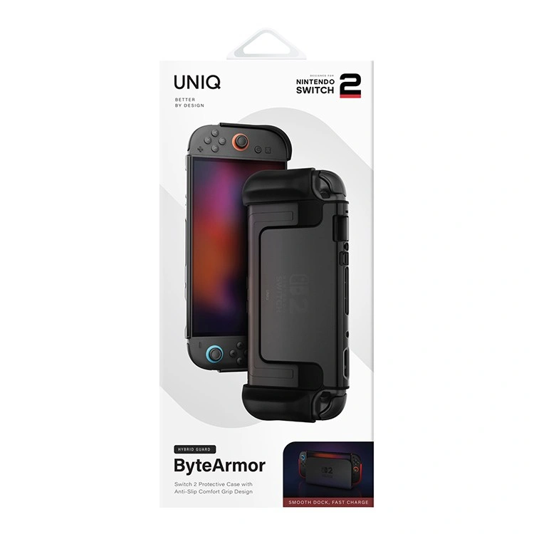 Чехол Uniq для Nintendo Switch 2, ByteArmor, Black (NINTENDOS2-BAMORQBLK). Фото 4