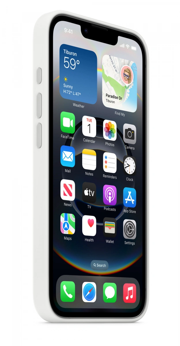 Накладка Silicone Case With MagSafe для iPhone 16e, White. Фото 2