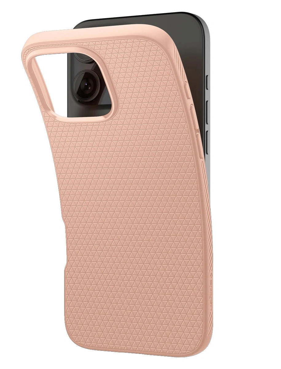 Накладка Spigen Liquid Air для iPhone 16 Pro Max, Rose Titanium (ACS08687). Фото 3