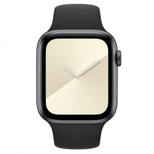 Ремешок силиконовый для Apple Watch 44/45/46/49мм, Чёрный. Фото 3