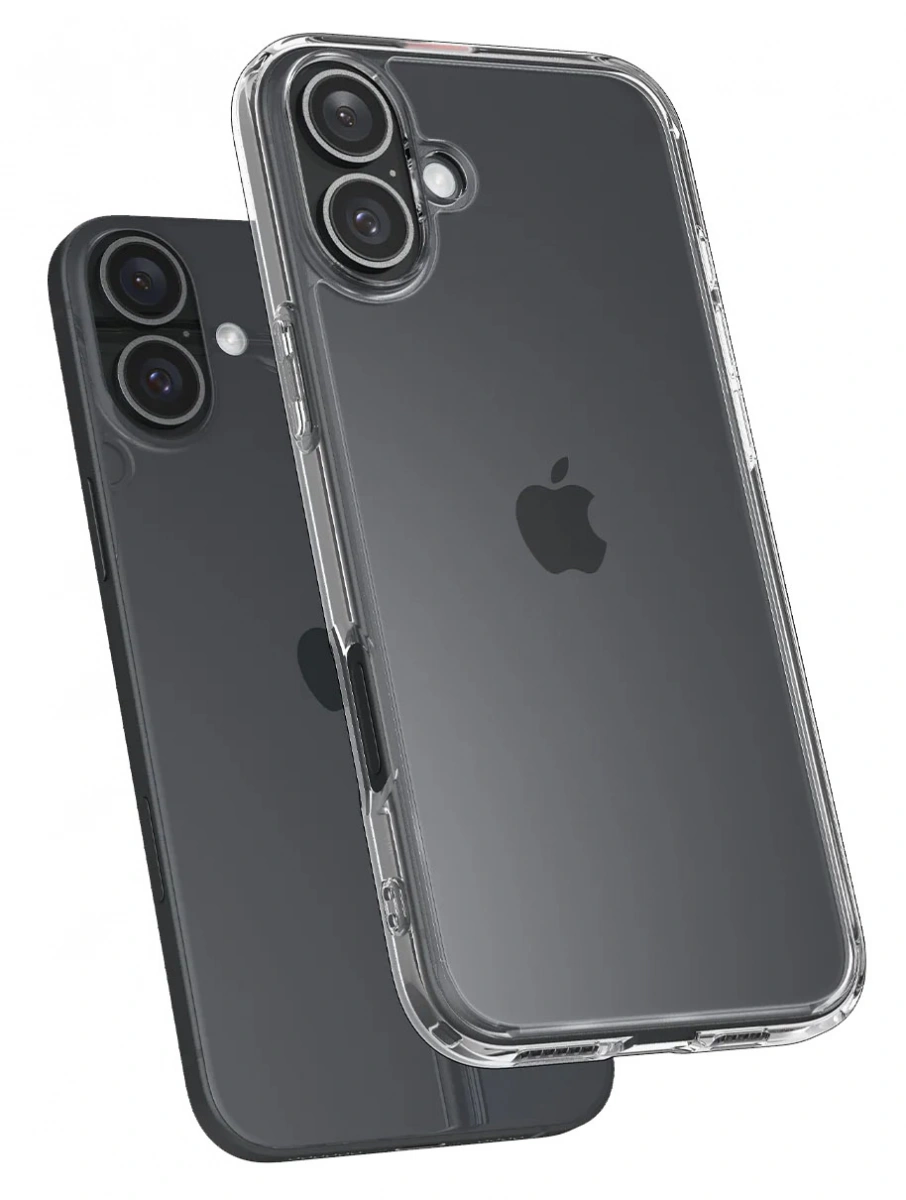 Накладка Spigen Ultra Hybrid для iPhone 16 Plus, Crystal Clear (ACS08069). Фото 5