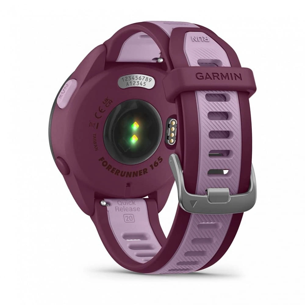 Умные часы Garmin Forerunner 165 Music Amoled, Berryl/Lilac. Фото 5