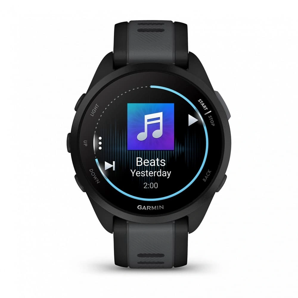 Умные часы Garmin Forerunner 165 Music Amoled, Black/Slate. Фото 7