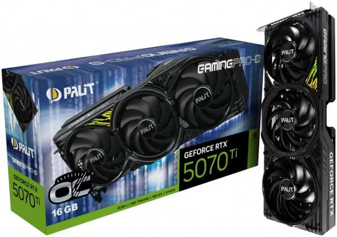 Видеокарта Palit GeForce RTX 5070 Ti GamingPro-S 16GB GDDR7 256 bit PCIe 5.0. Фото 5