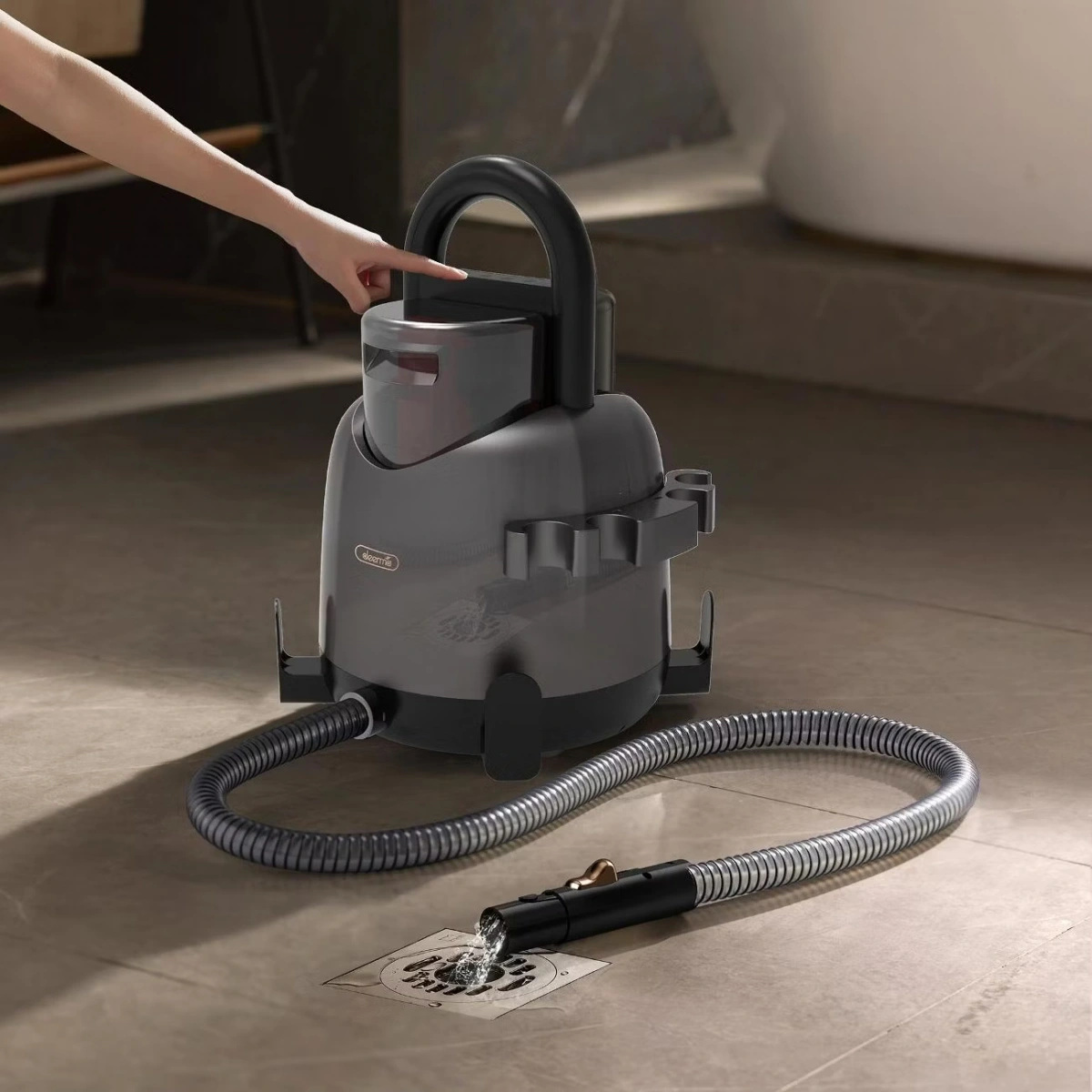 Моющий пылесос для химчистки мебели Deerma DEM-BY700, Зелёный. Фото 4