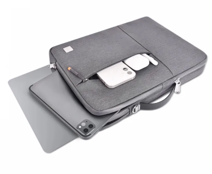 Сумка для ноутбука Wiwu Alpha Double Layer Sleeve Laptop 15.6, Grey. Фото 5