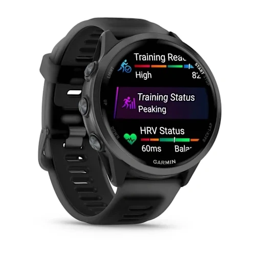 Умные часы Garmin Forerunner 570 47mm Slate Gray Aluminum with Translucent Black Silicone (010-02971-40). Фото 3