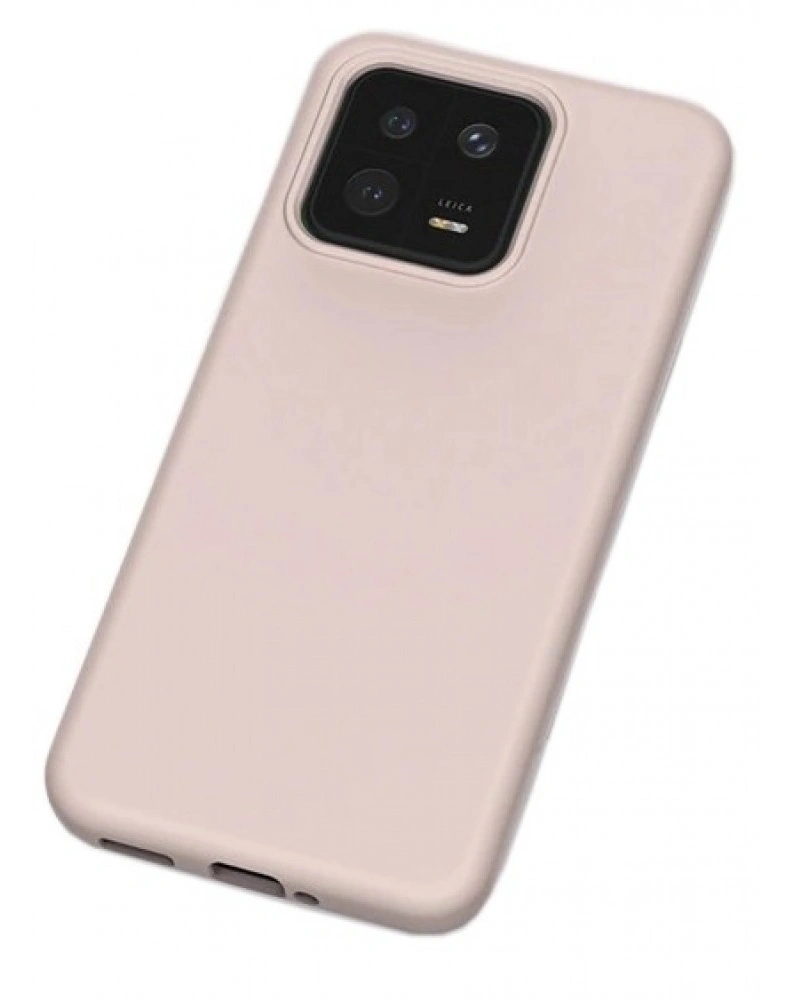 Накладка Silicone Case Logo для Xiaomi 13, Пудровая. Фото 1