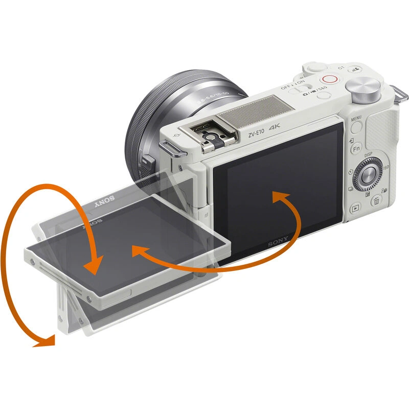 Фотоаппарат беззеркальный Sony ZV-E10L 16-50mm kit, Белый. Фото 10