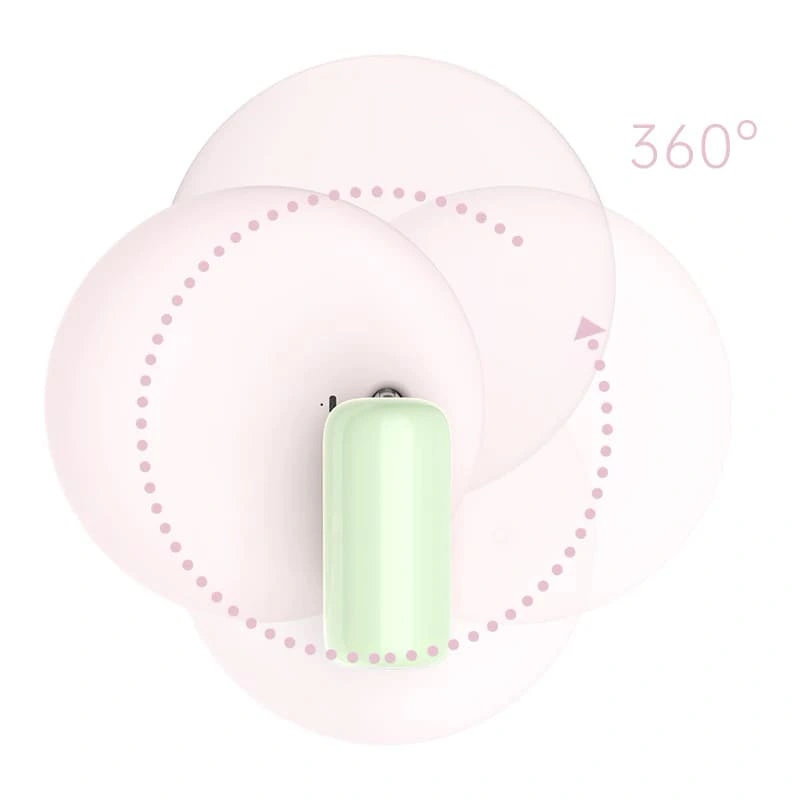 Зеркало для макияжа DOCO DM001, Зелёно-розовое. Фото 4