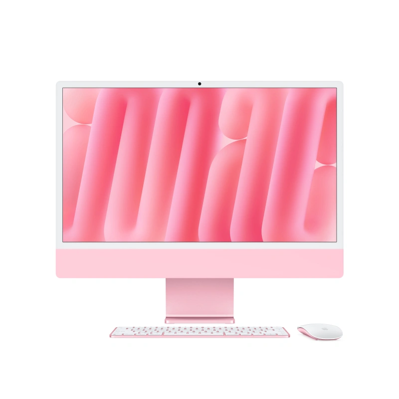 Apple iMac 24" Retina 4,5K, (MWUG3RU/A) (M4, 8C CPU, 8C GPU, 16 ГБ, 256 ГБ SSD, 2024), Pink. Фото 2