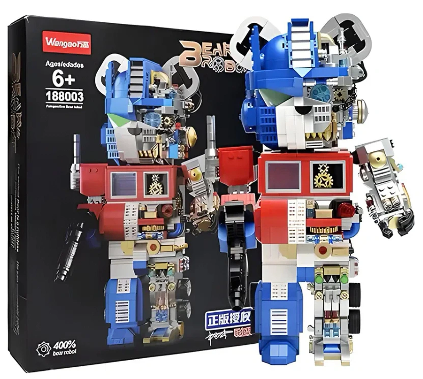 Конструктор Wangao BearBrick 188003: Оптимус Прайм, 1807 деталей. Фото 3