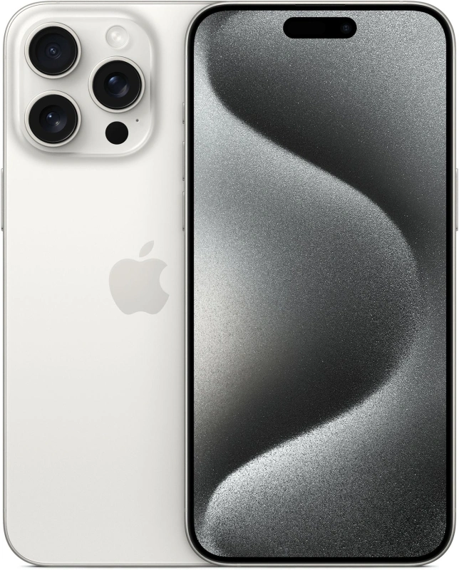 Смартфон Apple iPhone 15 Pro Max 1Tb White Titanium (eSIM+SIM). Фото 1