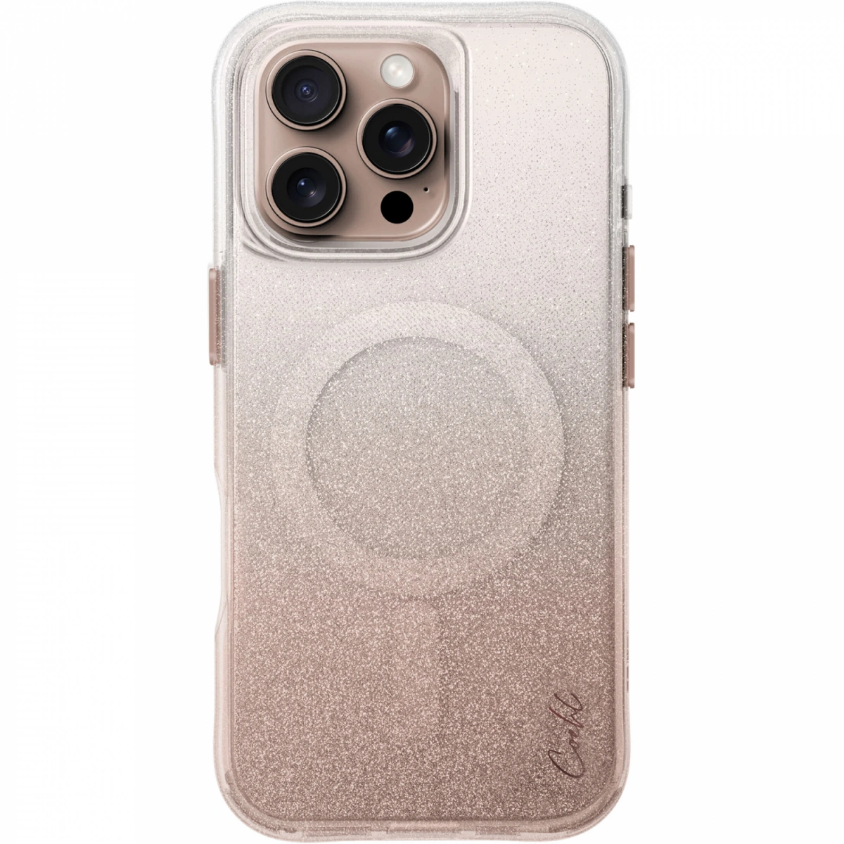 Накладка Uniq для iPhone 16 Pro COEHL Lumino (MagSafe), Rose Gold (IP6.3P(2024)-LUMMRGLD). Фото 1