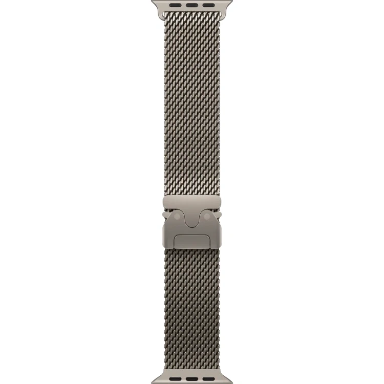 Apple Watch Ultra 2 (2024) GPS+Cellular 49mm, Natural Titanium, Titanium Milanese Loop "Natural", размер S 130-160mm (MX4M3). Фото 3