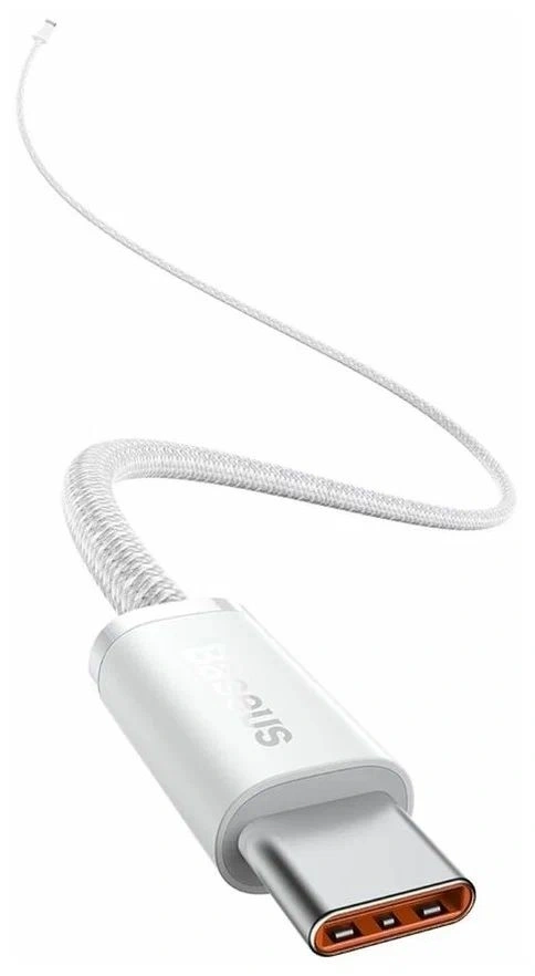 Кабель Baseus Dynamic Series Type-C to Type-C 100W 1м, Белый (CALD000202). Фото 2