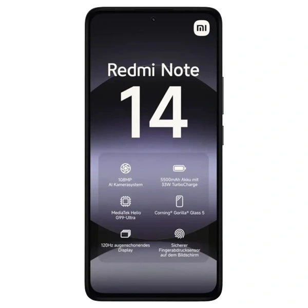 Смартфон Redmi Note 14 6/128Гб Чёрный (Без NFC). Фото 2