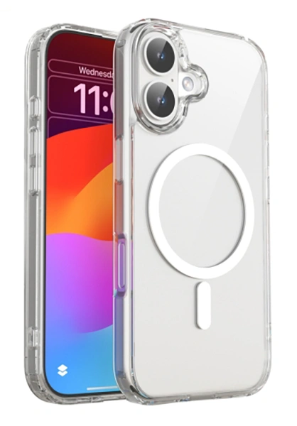 Накладка Mutural Ice Magsafe для iPhone 16, Clear. Фото 1