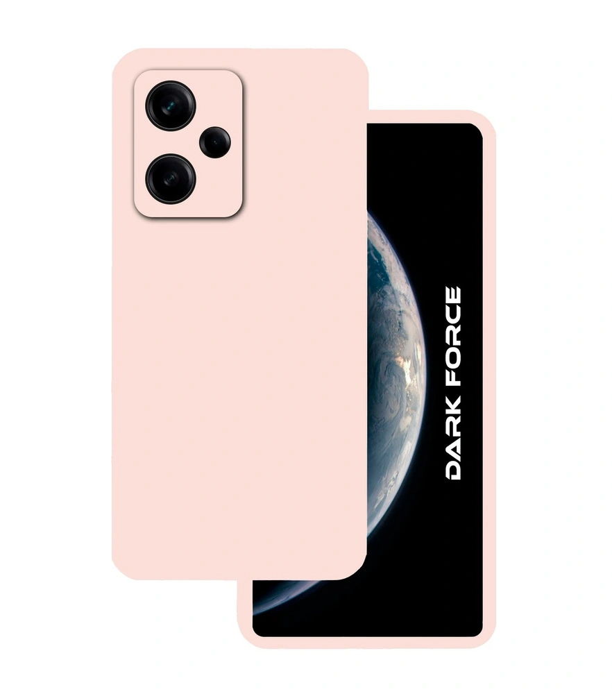 Накладка Silicone Case Logo для Redmi Note 12 Pro, Пудровая. Фото 1