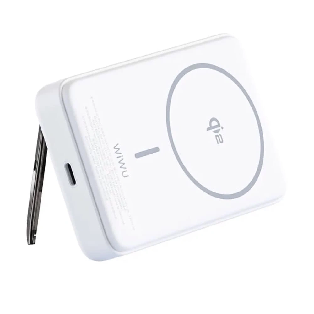 Внешний аккумулятор Wiwu Wi-P031 Power Bank MagSafe 10000 mAh 30W, Белый. Фото 4