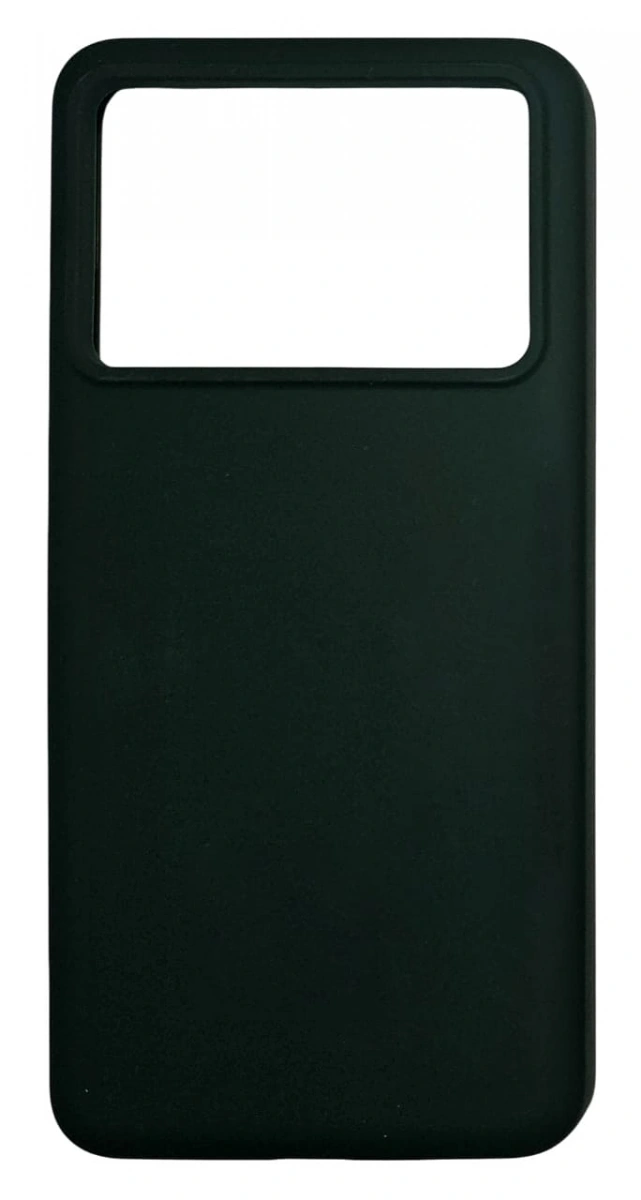 Накладка Silicone Case Logo для Poco X6 Pro 5G, Тёмно-зелёная. Фото 1