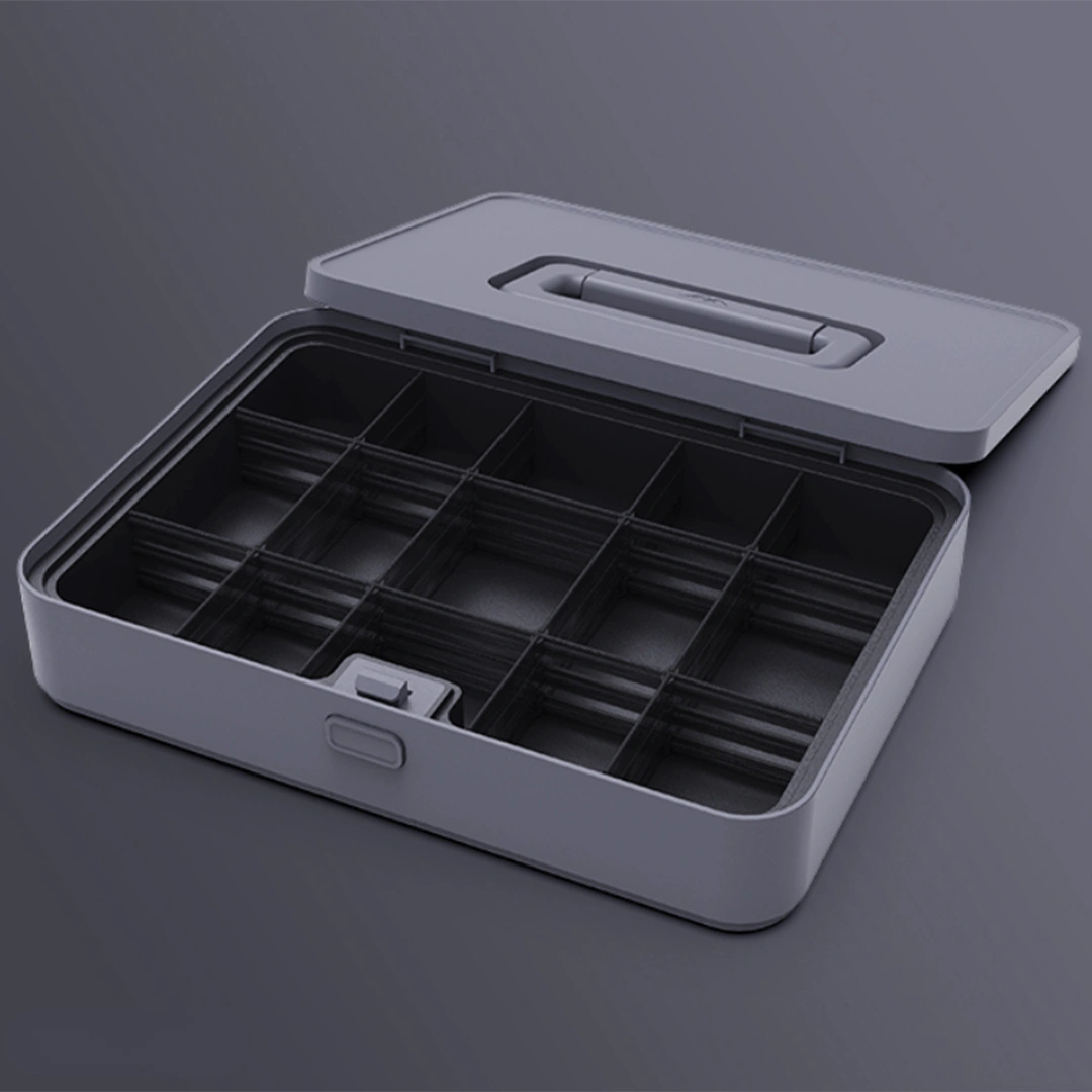 Ящик для хранения инструментов JimiHome Storage Toolbox (X1-D), Серый. Фото 2