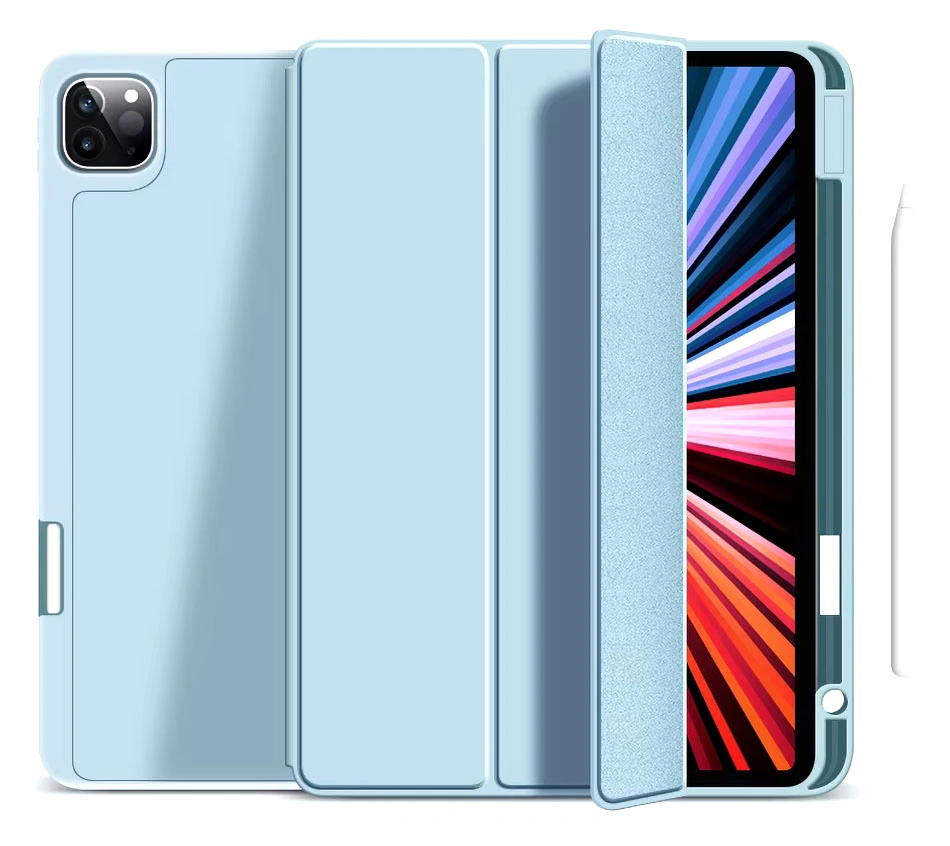 Чехол Wiwu Protective Case with pencil holder для iPad Pro 11 (2024), Light Blue. Фото 1