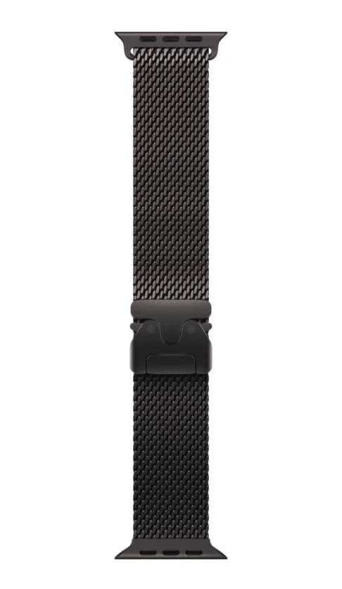 Apple Watch Ultra 3 (2025) GPS+Cellular 49mm, Black Titanium ремешок Black Titanium Milanese Loop", размер M 145–190 mm (MF1Q4). Фото 3