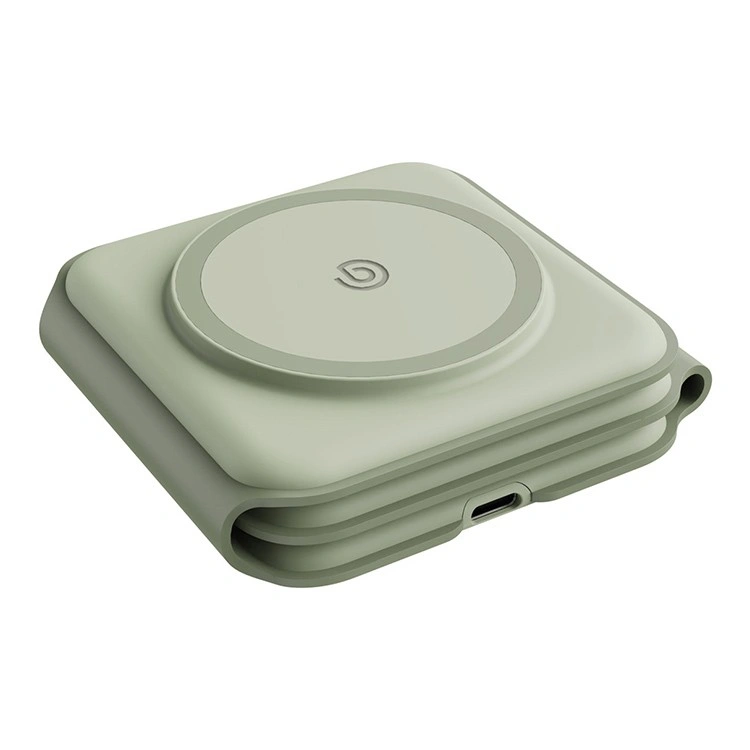 Беспроводное зарядное устройство EnergEA Bazic GoMag Trio PLUS magnetic wireless foldable 15W, Sag (GM-TRIOPLUS-SAG). Фото 5