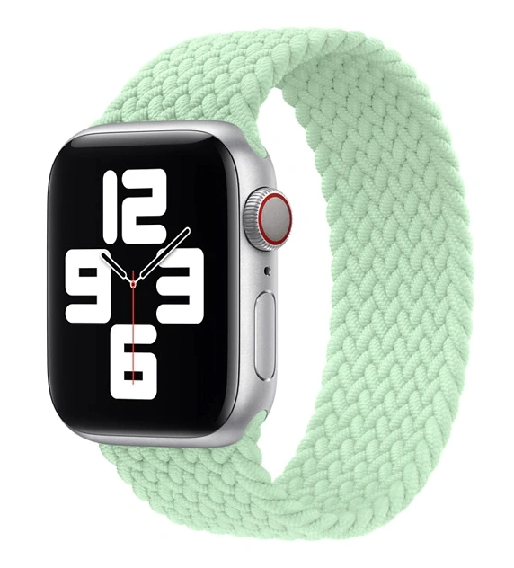 Ремешок Braided Solo Loop (M) для Apple Watch 38/40/41/42мм, Бирюзовый. Фото 1