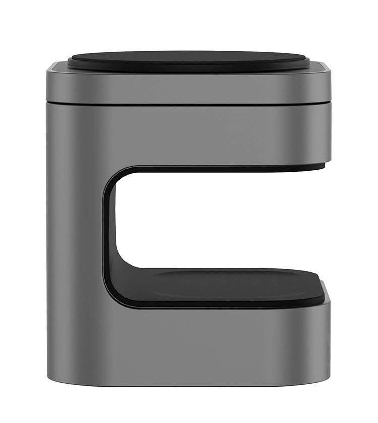 Беспроводная зарядная станция EnergEA MagCube 3-in-1 Magnetic Foldable wireless 15W Qi2.0 + TWS + MFW, Бронза (MAG-CUBE-GUN). Фото 6