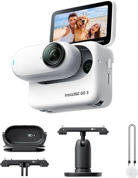 Экшн-камера Insta360 GO 3 Action Kit 64, Белая. Фото 1