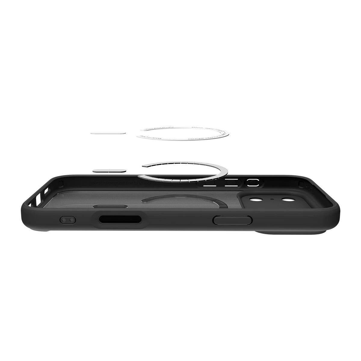 Накладка Spigen Ultra Hybrid (MagSafe) для iPhone 17 Pro, Чёрная матовая (ACS10349). Фото 7