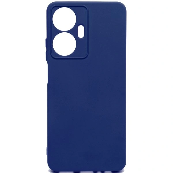 Накладка Silicone Case Logo для Realme C55, Синяя. Фото 1