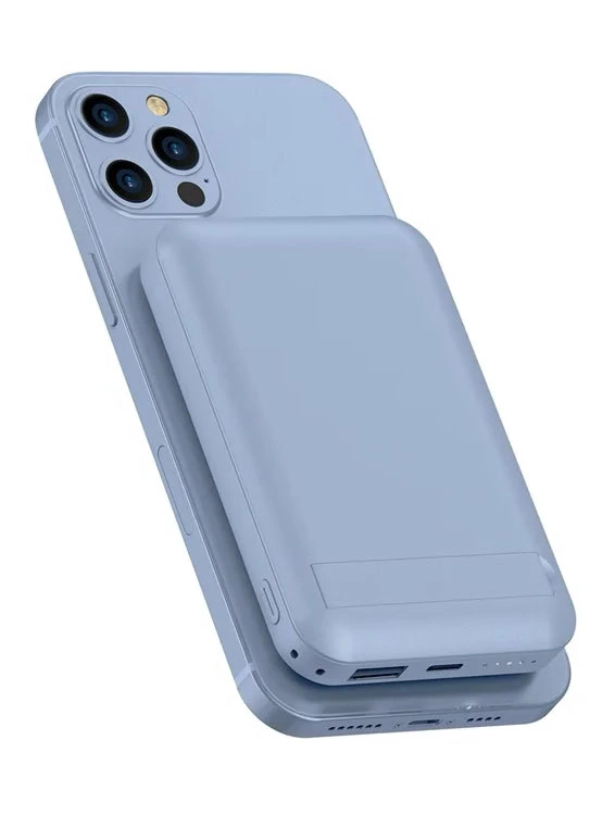 Внешний аккумулятор Wiwu Magnetic SC10000WHT 10000mAh, Голубой. Фото 2